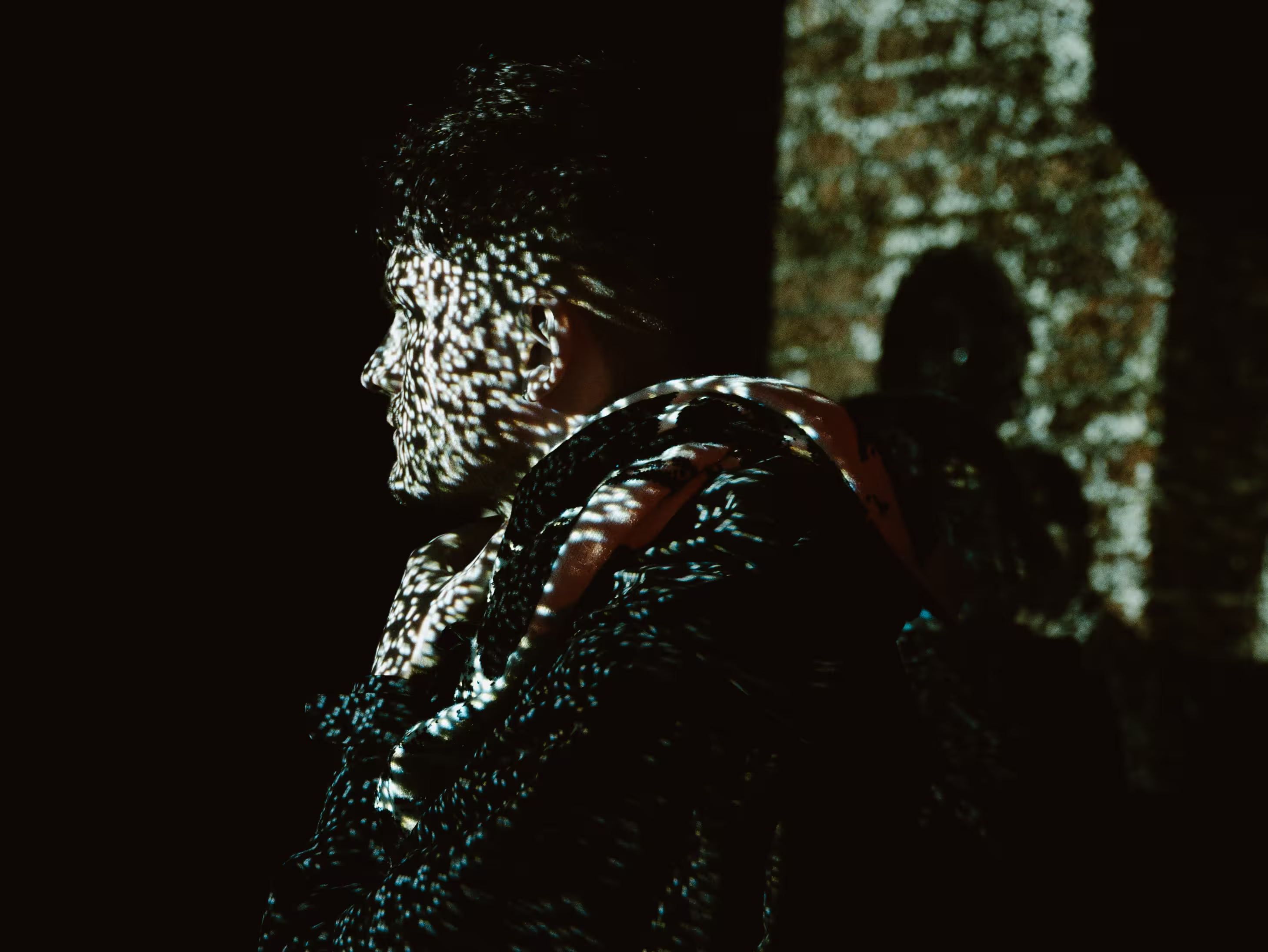 Projected imagery in the Blending Spaces installation